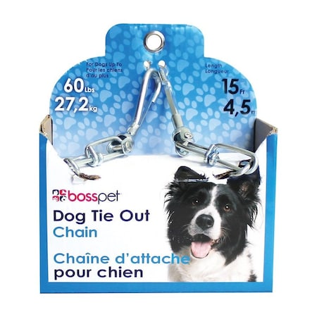 Orrville PDQ Silver Steel Dog Tie Out Chain Large 43715